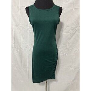 BTFBM Women’s Deep Green Cinched Side Dress Size Small